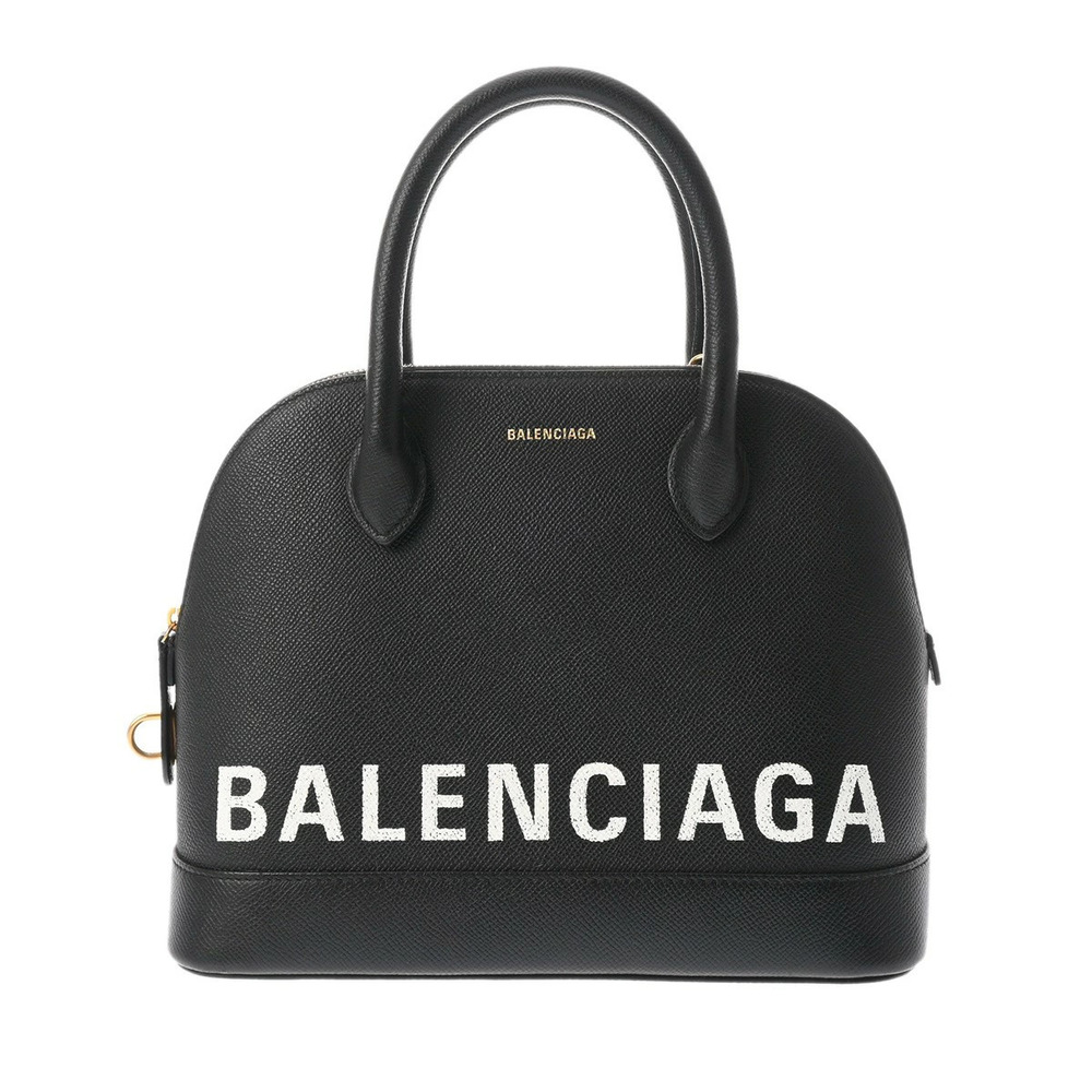 BALENCIAGA Ville Top Handle Black Calfskin Bag